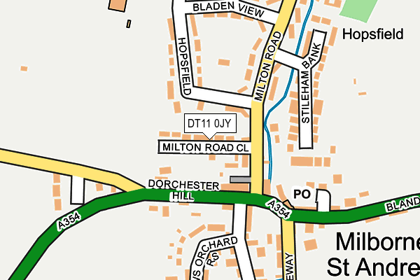 DT11 0JY map - OS OpenMap – Local (Ordnance Survey)