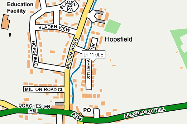 DT11 0LE map - OS OpenMap – Local (Ordnance Survey)