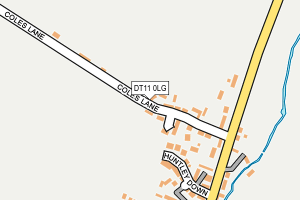 DT11 0LG map - OS OpenMap – Local (Ordnance Survey)