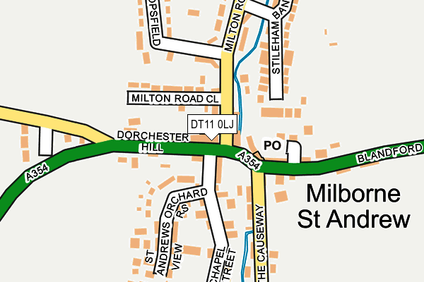 DT11 0LJ map - OS OpenMap – Local (Ordnance Survey)