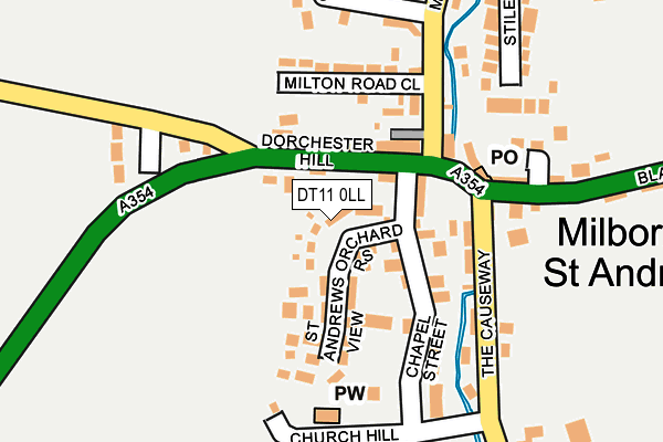 DT11 0LL map - OS OpenMap – Local (Ordnance Survey)