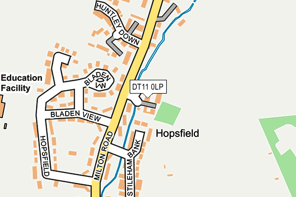 DT11 0LP map - OS OpenMap – Local (Ordnance Survey)