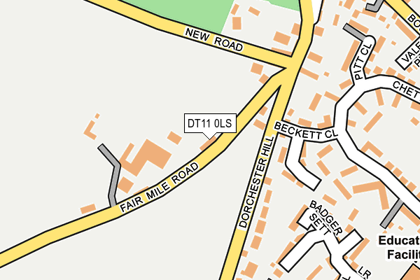 DT11 0LS map - OS OpenMap – Local (Ordnance Survey)