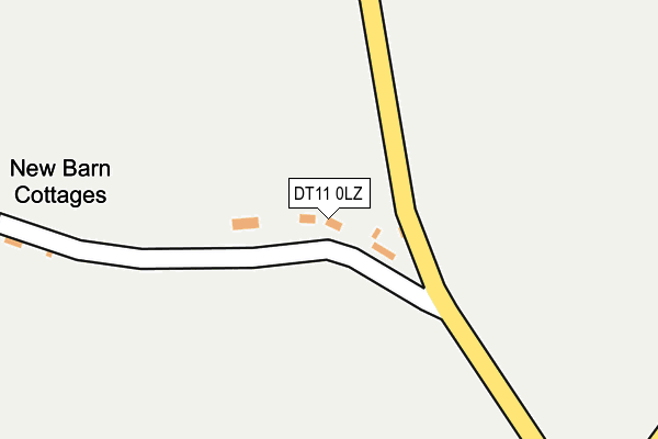 DT11 0LZ map - OS OpenMap – Local (Ordnance Survey)