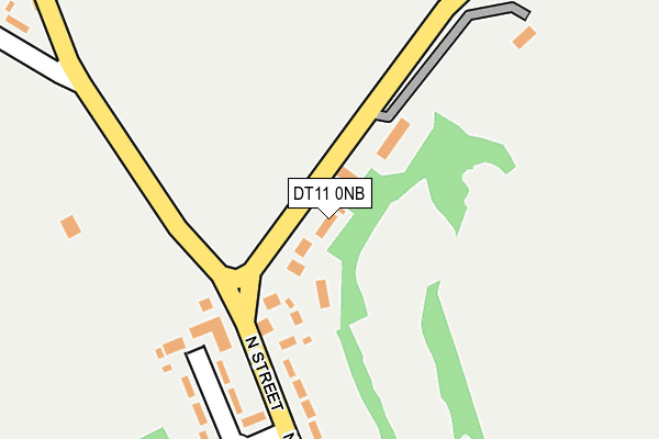 DT11 0NB map - OS OpenMap – Local (Ordnance Survey)
