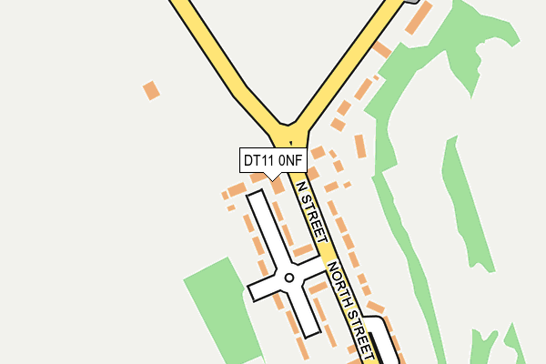 DT11 0NF map - OS OpenMap – Local (Ordnance Survey)