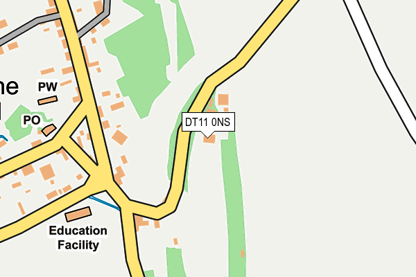 DT11 0NS map - OS OpenMap – Local (Ordnance Survey)