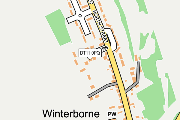 DT11 0PQ map - OS OpenMap – Local (Ordnance Survey)