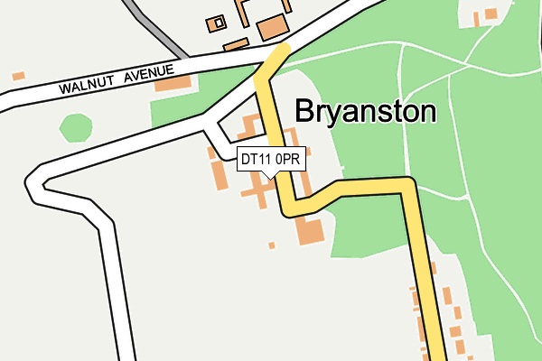 DT11 0PR map - OS OpenMap – Local (Ordnance Survey)