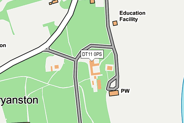 DT11 0PS map - OS OpenMap – Local (Ordnance Survey)