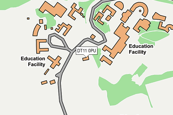 DT11 0PU map - OS OpenMap – Local (Ordnance Survey)