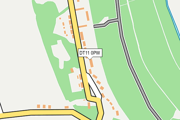 DT11 0PW map - OS OpenMap – Local (Ordnance Survey)