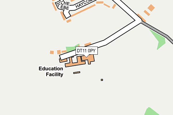 DT11 0PY map - OS OpenMap – Local (Ordnance Survey)