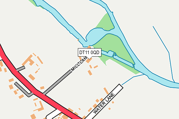 DT11 0QD map - OS OpenMap – Local (Ordnance Survey)