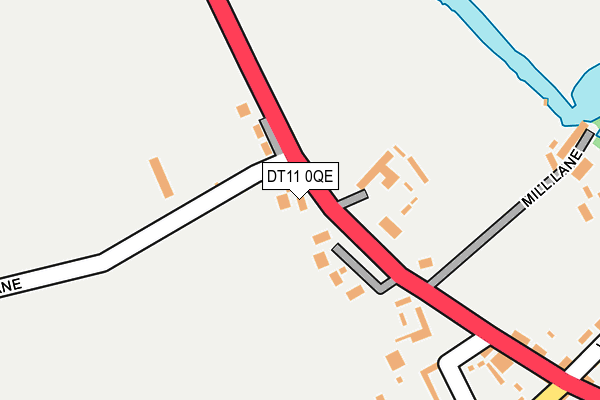 DT11 0QE map - OS OpenMap – Local (Ordnance Survey)