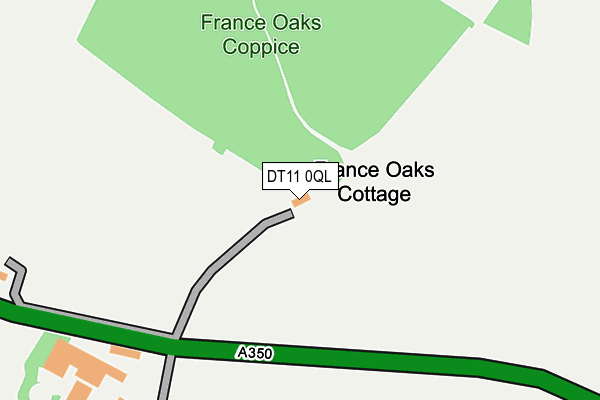 DT11 0QL map - OS OpenMap – Local (Ordnance Survey)