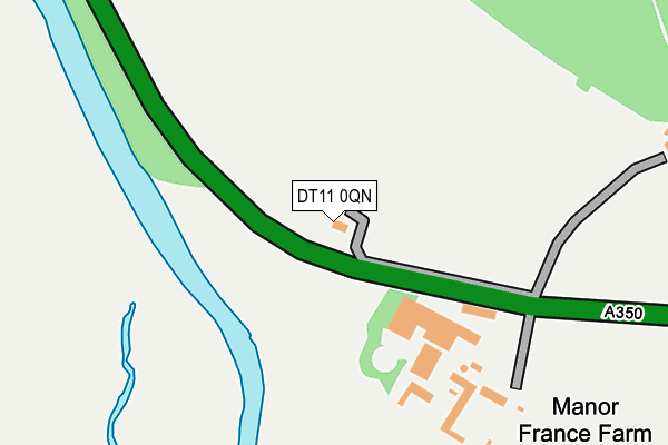 DT11 0QN map - OS OpenMap – Local (Ordnance Survey)