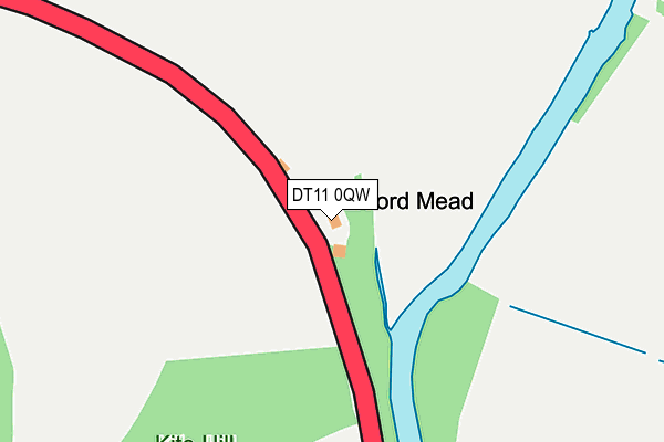 DT11 0QW map - OS OpenMap – Local (Ordnance Survey)