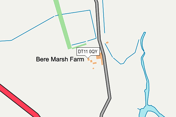 DT11 0QY map - OS OpenMap – Local (Ordnance Survey)