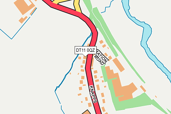 DT11 0QZ map - OS OpenMap – Local (Ordnance Survey)