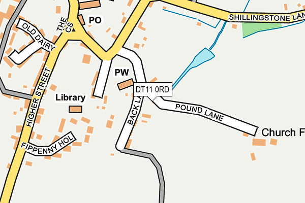 DT11 0RD map - OS OpenMap – Local (Ordnance Survey)