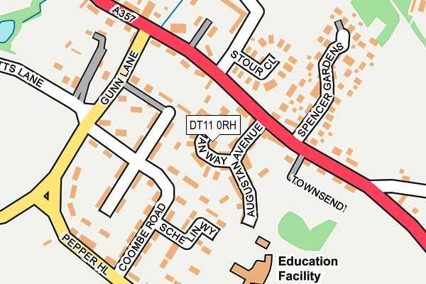 DT11 0RH map - OS OpenMap – Local (Ordnance Survey)