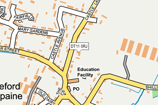 DT11 0RJ map - OS OpenMap – Local (Ordnance Survey)
