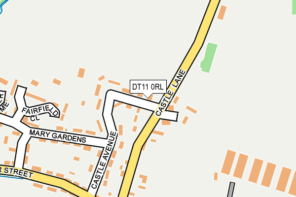 DT11 0RL map - OS OpenMap – Local (Ordnance Survey)