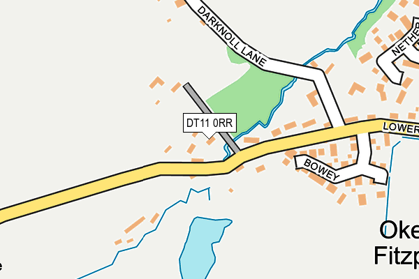 DT11 0RR map - OS OpenMap – Local (Ordnance Survey)