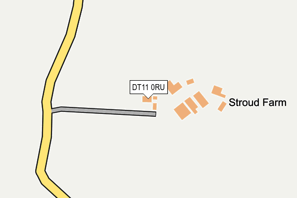 DT11 0RU map - OS OpenMap – Local (Ordnance Survey)