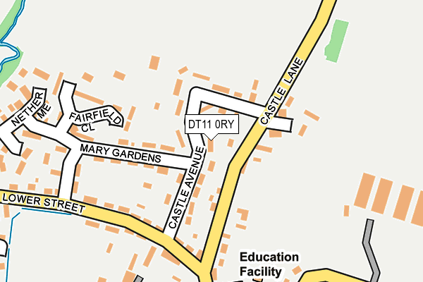 DT11 0RY map - OS OpenMap – Local (Ordnance Survey)