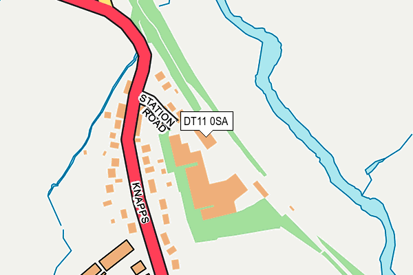 DT11 0SA map - OS OpenMap – Local (Ordnance Survey)