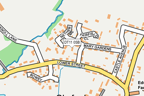 DT11 0SB map - OS OpenMap – Local (Ordnance Survey)