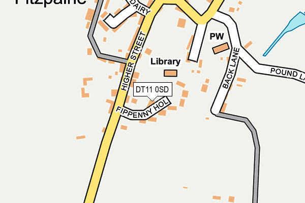 DT11 0SD map - OS OpenMap – Local (Ordnance Survey)
