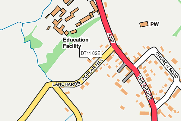 DT11 0SE map - OS OpenMap – Local (Ordnance Survey)