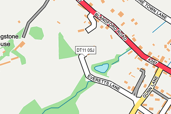 DT11 0SJ map - OS OpenMap – Local (Ordnance Survey)