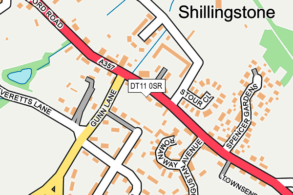 DT11 0SR map - OS OpenMap – Local (Ordnance Survey)