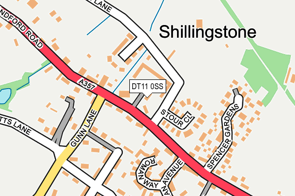 DT11 0SS map - OS OpenMap – Local (Ordnance Survey)