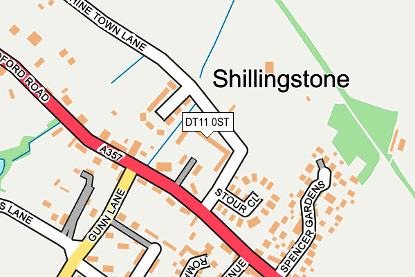 DT11 0ST map - OS OpenMap – Local (Ordnance Survey)