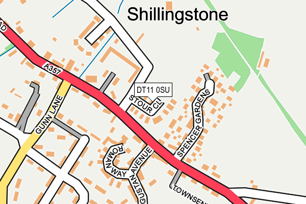 DT11 0SU map - OS OpenMap – Local (Ordnance Survey)