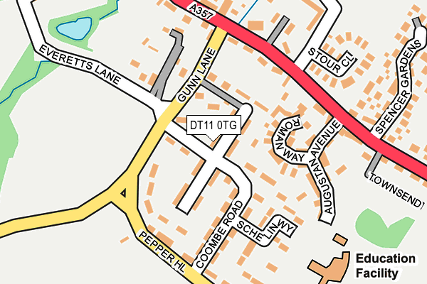 DT11 0TG map - OS OpenMap – Local (Ordnance Survey)