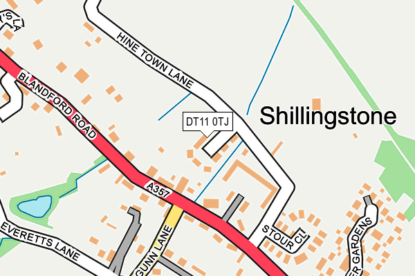DT11 0TJ map - OS OpenMap – Local (Ordnance Survey)