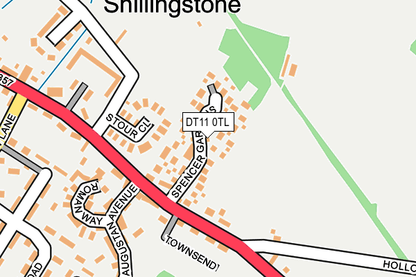 DT11 0TL map - OS OpenMap – Local (Ordnance Survey)