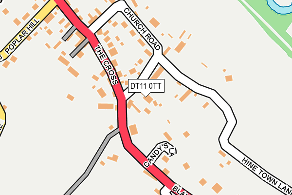 DT11 0TT map - OS OpenMap – Local (Ordnance Survey)