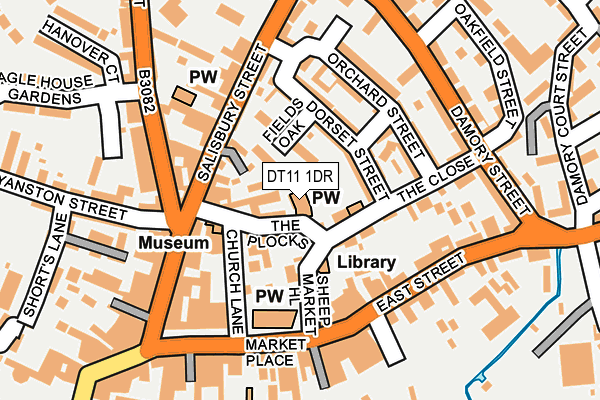 DT11 1DR map - OS OpenMap – Local (Ordnance Survey)