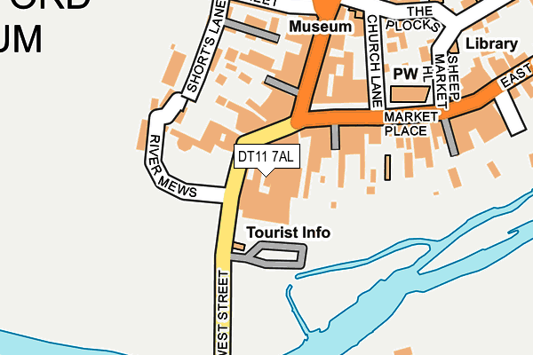 DT11 7AL map - OS OpenMap – Local (Ordnance Survey)