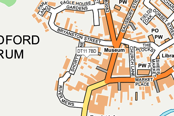 DT11 7BD map - OS OpenMap – Local (Ordnance Survey)