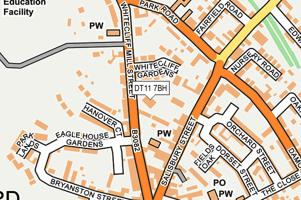 DT11 7BH map - OS OpenMap – Local (Ordnance Survey)