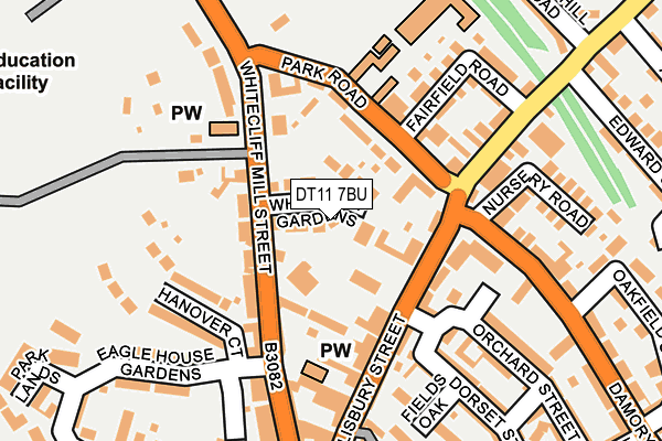 DT11 7BU map - OS OpenMap – Local (Ordnance Survey)