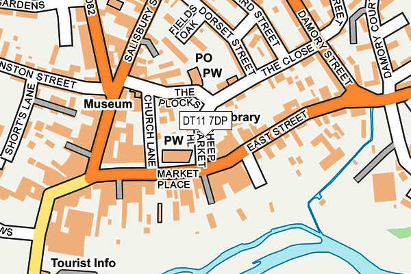 DT11 7DP map - OS OpenMap – Local (Ordnance Survey)